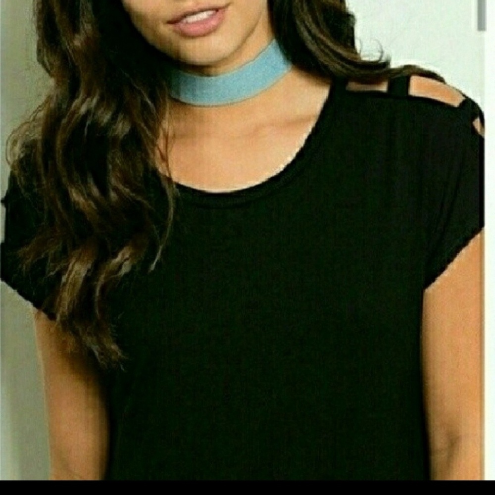 Black cut-out Top